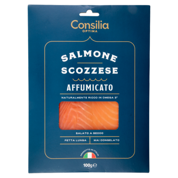 Consilia Optima Salmone Affumicato Scozzese a Fette 100 g