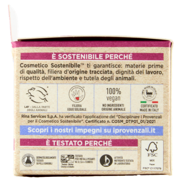 I Provenzali Bio Crema Viso Biologica Rosa Mosqueta 50 mL