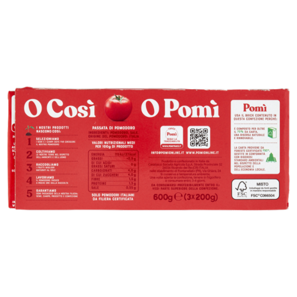 Pomì Passata di Pomodoro 3 x 200 g