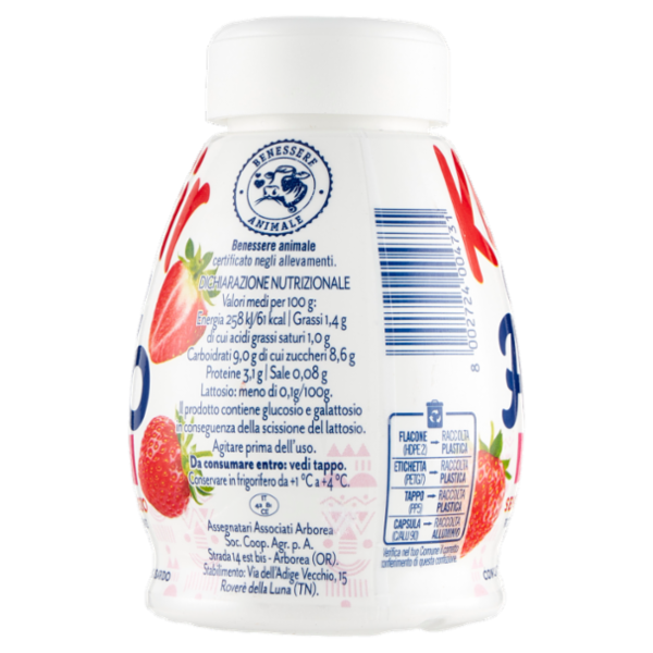 Arborea Ayo Kefir Fragola Senza Lattosio 200 g