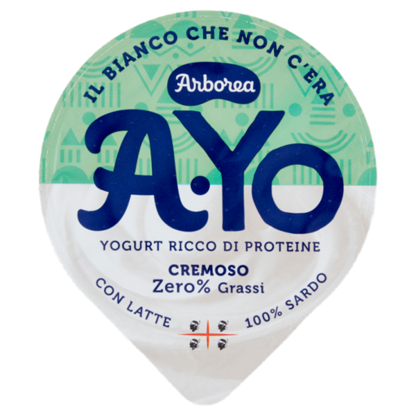 Arborea Ayo Yogurt Ricco di Proteine Zero% Grassi 140 g
