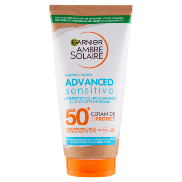Garnier Ambre Solaire Advanced Sensitive Adulti Latte Ceramide Protect 175 ml