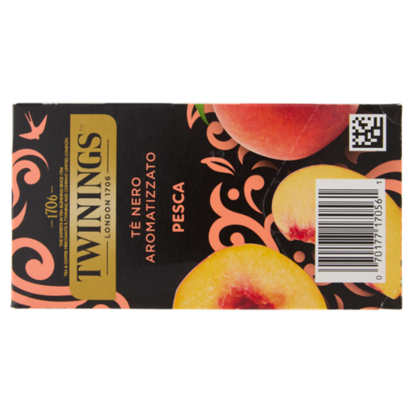 Twinings Pesca Tè Nero aromatizzato 20 filtri The 40 g