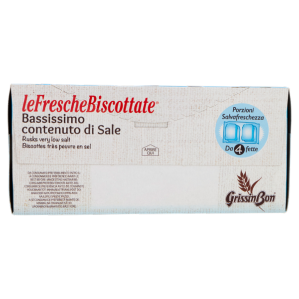 GrissinBon leFrescheBiscottate Bassissimo contenuto di Sale 250 g