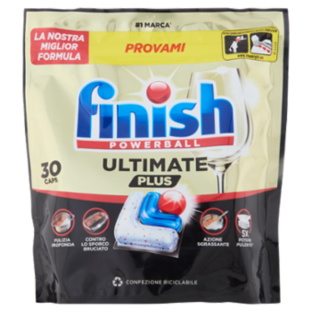 Finish Ultimate Plus Regular Pastiglie Lavastoviglie 30 Lavaggi 366 g