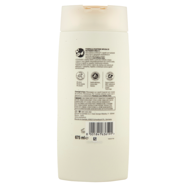 Pantene Shampoo Lisci Effetto Seta 675 ml