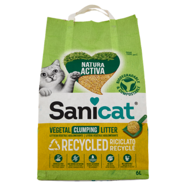 Sanicat Natura Activa Lettiera vegetale agglomerante 6 L