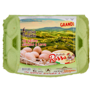 Società Agricola Fratelli Rosso 6 Uova Fresche Grandi Da Galline Allevate a Terra