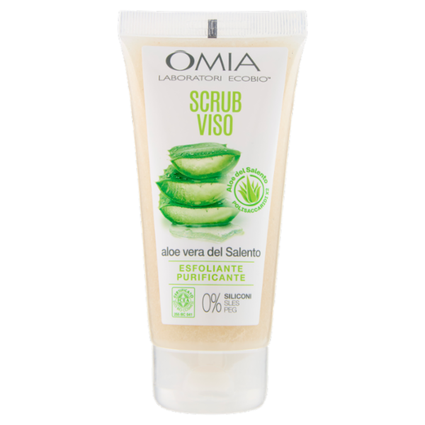 Omia Laboratori Ecobio Scrub Viso aloe vera del Salento 75 ml