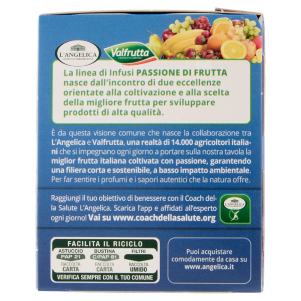 L'Angelica Passione di Frutta Mirtilli Fragola 15 Filtri 28.5 g