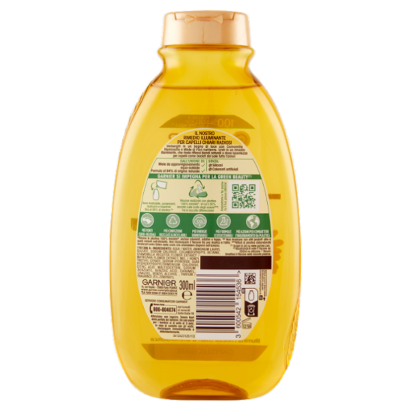 Garnier Ultra Dolce Shampoo all'estratto di Camomilla e Miele capelli chiari, senza parabeni, 300 ml