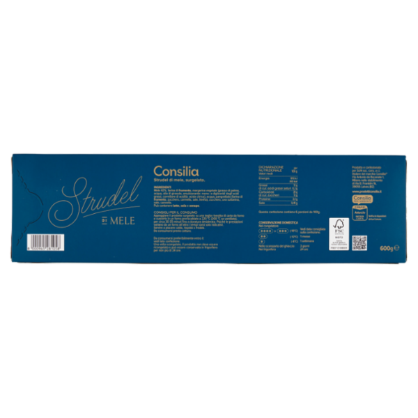 Consilia Optima Strudel di Mele Surgelato 600 g
