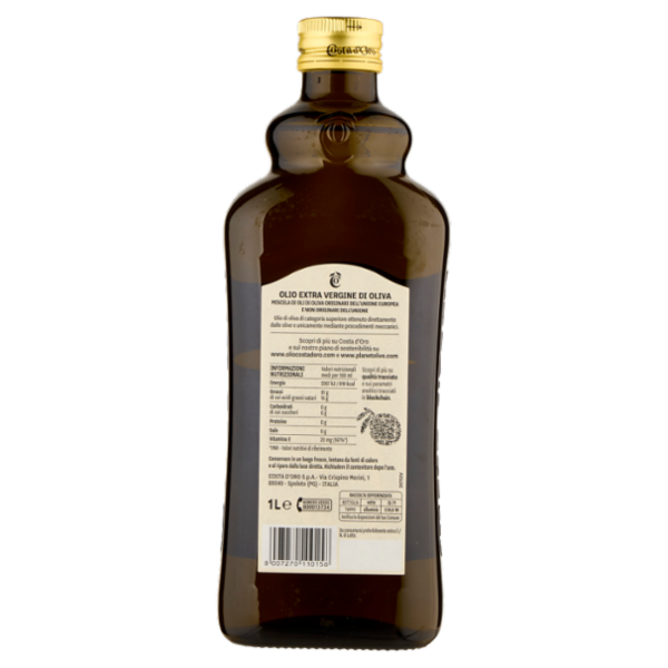 Costa d'Oro l'Extra Olio Extra Vergine di Oliva 1 L