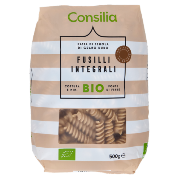 Consilia Pasta di Semola Integrale Fusilli Biologici 500 g