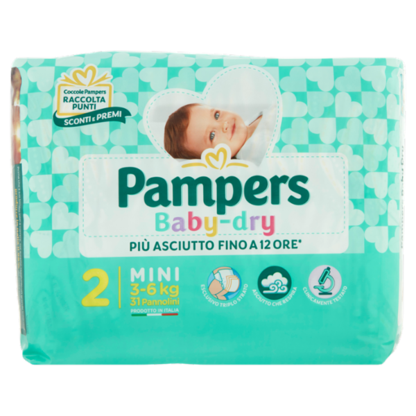 Pampers Baby-dry 2 Mini 31 pz