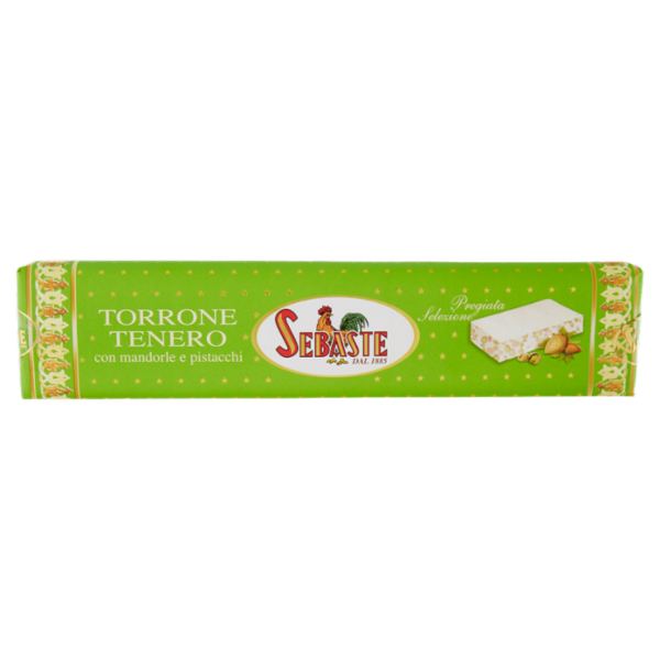 Sebaste Pregiata Selezione Torrone Tenero con mandorle e pistacchi 250 g