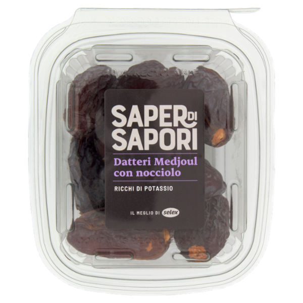Selex Saper di Sapori Datteri Medjoul Essicati con Nocciolo 200 g