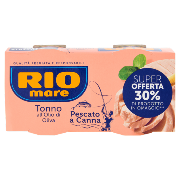 Rio mare Tonno all'Olio di Oliva Pescato a Canna 2 x 160 g