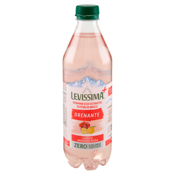 LEVISSIMA⁺ Drenante, Acqua al gusto di Agrumi e Rosa 50 cl