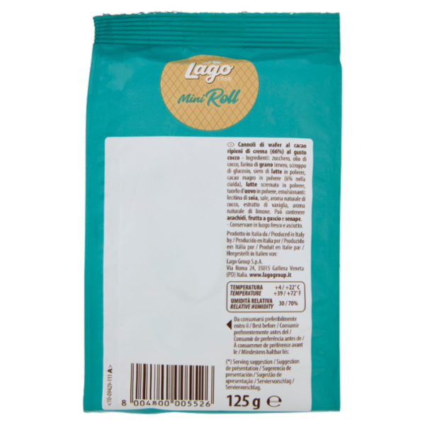 Lago Mini Roll Cocco 125 g