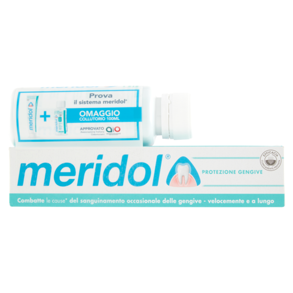 meridol kit Protezione Gengive dentifricio 75ml e collutorio 100ml