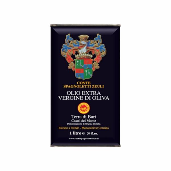 Conte Spagnoletti Zeuli Olio Extravergine Di Oliva Dop Terra Di Bari Castel Del Monte Litri 1