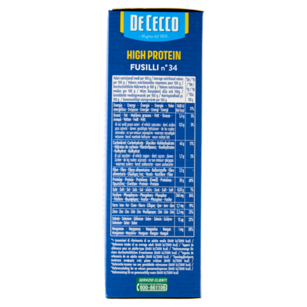 PDe Cecco High Protein Fusilli n° 34 400 g