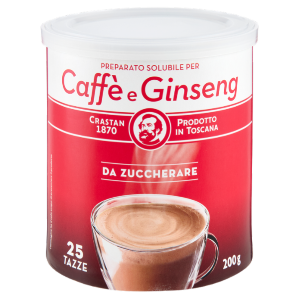 Crastan Preparato Solubile per Caffè e Ginseng da Zuccherare 200 g