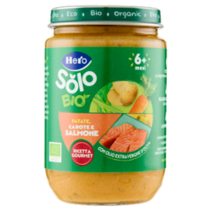 Hero Solo Bio Patate, Carote e Salmone 190 g