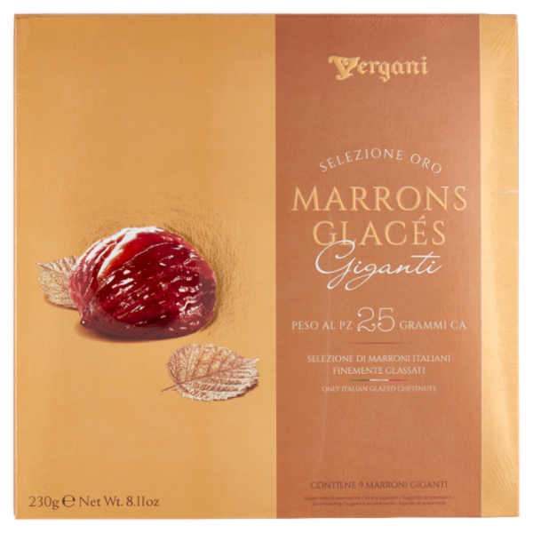 Vergani Selezione Oro Marrons Glacés Giganti 230 g