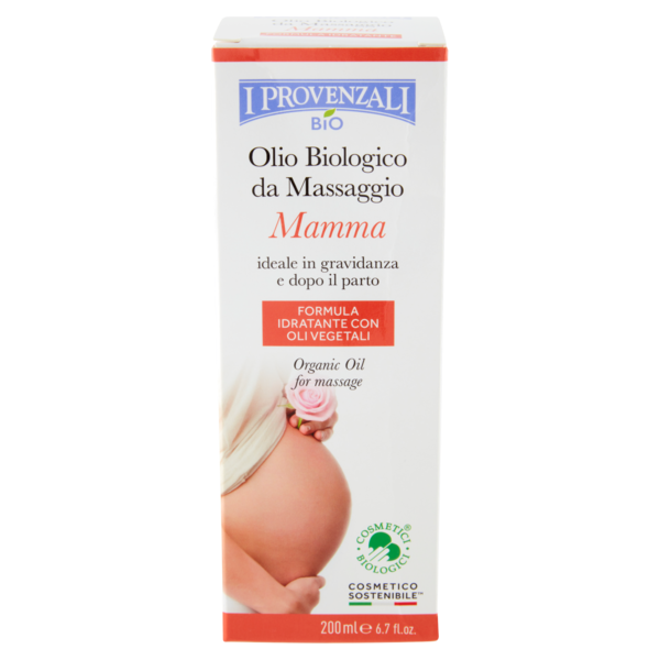 I Provenzali Bio Olio Biologico da Massaggio Mamma 200 ml