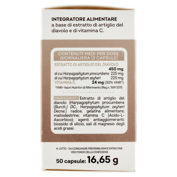 Laboratoires Vitarmonyl Artiglio del Diavolo Articolazioni 50 capsule 16,65 g