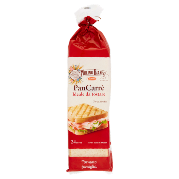 Mulino Bianco Pan Carrè Pane Ideale per Toast 24 fette 430g