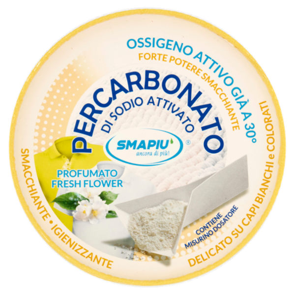 Smapiù Percarbonato di Sodio Attivato Delicato su Capi Bianchi e Colorati 720 g