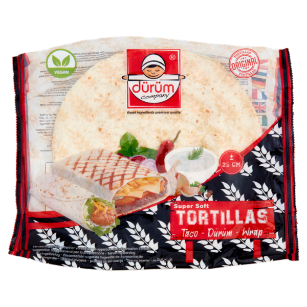 dürüm company Super Soft 6 Tortillas ± 25 cm 370 g