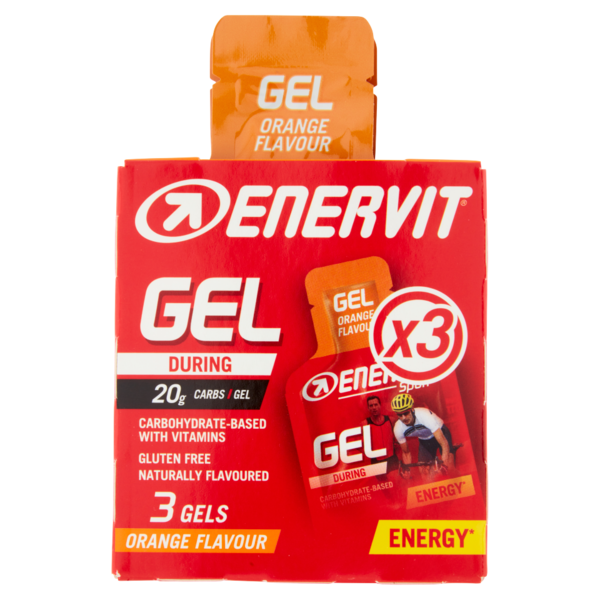 Enervit Gel Orange Flavour 3 x 25 ml