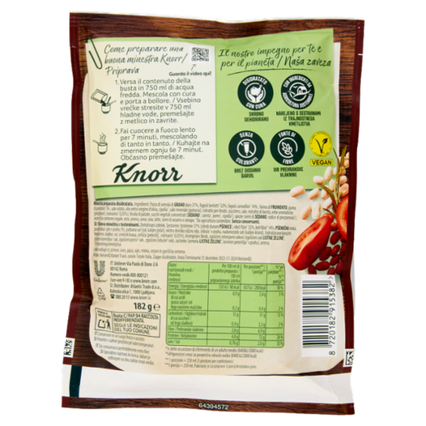 Knorr Pasta e Fagioli 182 g