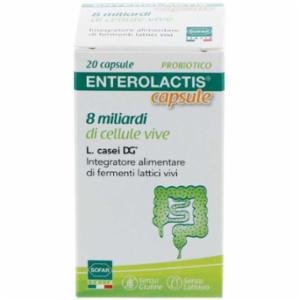 Sofar Enterolactis Probiotico 8 miliardi di Cellule Vive 20 capsule