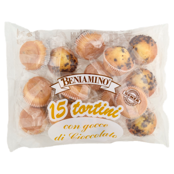 Beniamino 15 tortini con gocce di Cioccolato 15 x 33,3 g
