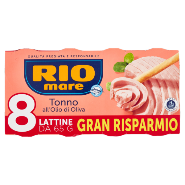 Rio mare Tonno all'Olio di Oliva 8 x 65 g
