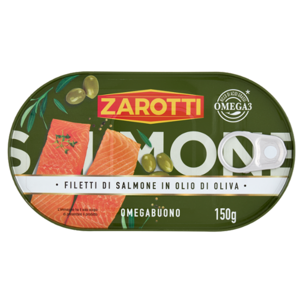 Zarotti Filetti di salmone in Olio di Oliva 150 g