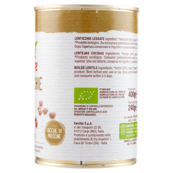 Vital nature Bio Lenticchie 400 g
