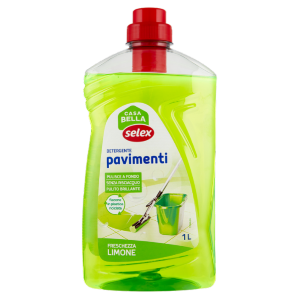 Selex Casa Bella Detergente per Pavimenti Freschezza Limone 1 L