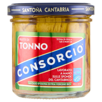 Consorcio Filetti Di Tonno In Olio D'Oliva Extra Vergine Bio 150 g