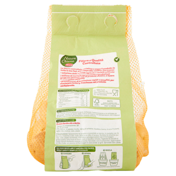 Selex Natura Chiama Patate per Tutti gli Usi Pasta Gialla 1,5 kg