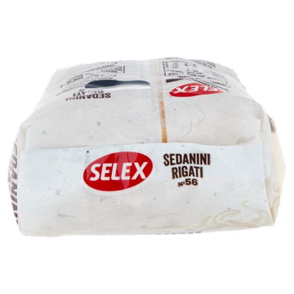 Selex Pasta di Semola Trafilata al Bronzo Sedanini Rigati 500 g