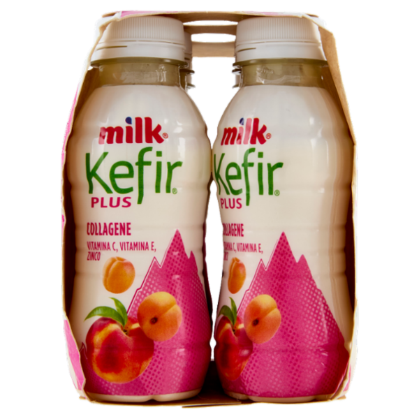 Milk Kefir Plus con Collagene Pesca e Albicocca 6 x 100 g