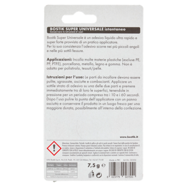 Bostik Super Universale istantaneo 7,5 g