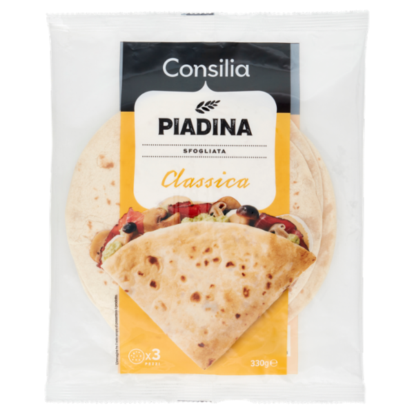 Consilia Piadina Sfogliata Classica 3 pezzi 330 g