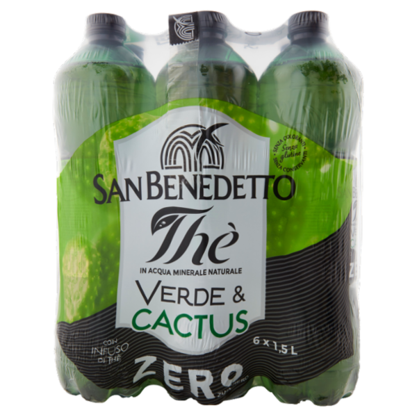 San Benedetto Thè Verde & Cactus Zero 6 x 1,5 L